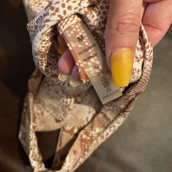 NWOT Snake print bikini - Picture 6 of 6